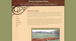 Desktop Screenshot of annascustompews.com