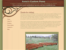 Tablet Screenshot of annascustompews.com